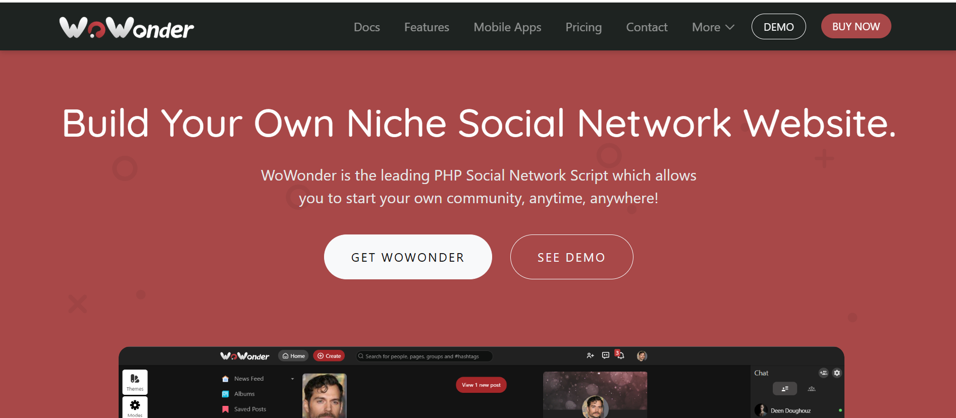 WoWonder website